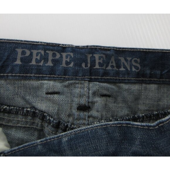 VINTAGE Pepe Jeans 40X32 Hip Hop Loose Baggy Distressed Y2K Flap Pocket - Picture 11 of 13